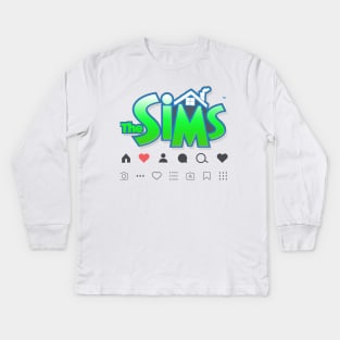 SIMS IN REAL LIFE Kids Long Sleeve T-Shirt